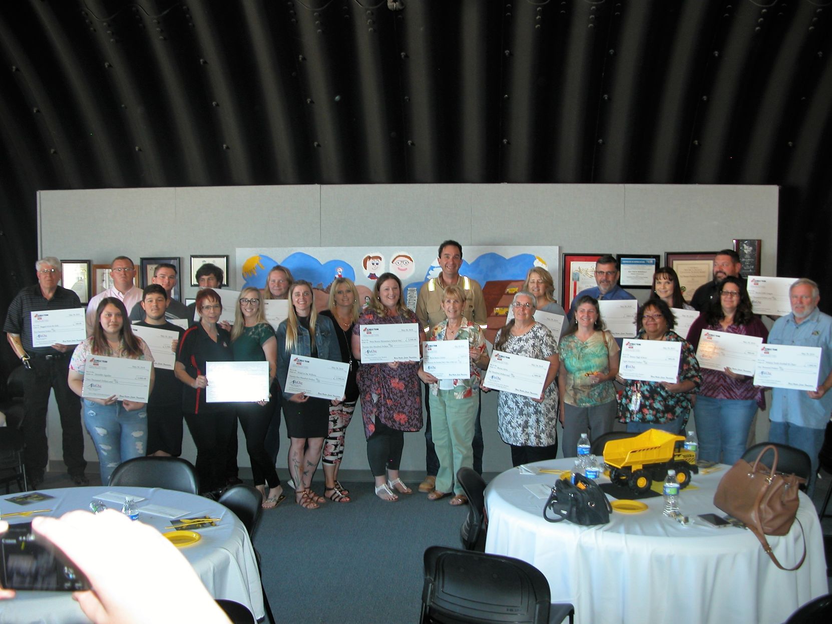 Borax Visitors Center Grant Foundation recipients after receiving their grants.